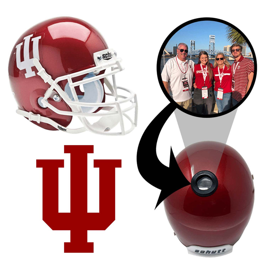 Indiana Hoosiers College Football Collectible Mini Helmet - Picture Inside - FanzPix