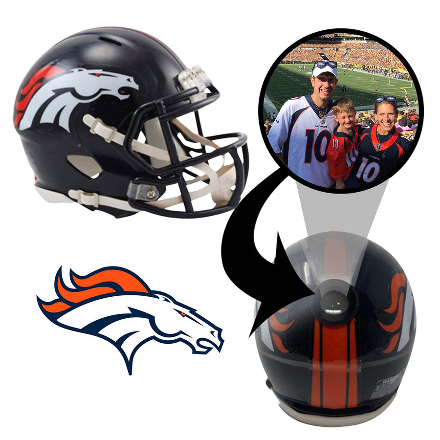 Denver Broncos NFL Mini Helmet - Picture Inside