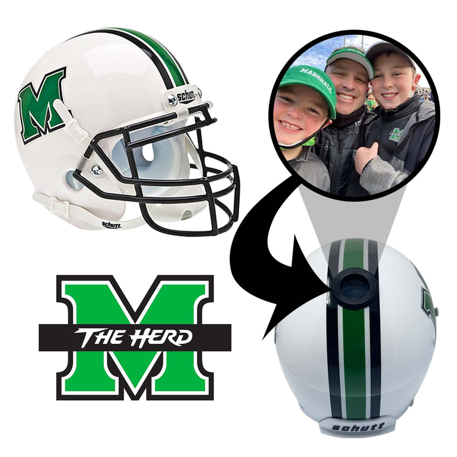 Marshall Thundering Herd College Football Collectible Mini Helmet - Picture Inside - FanzPix