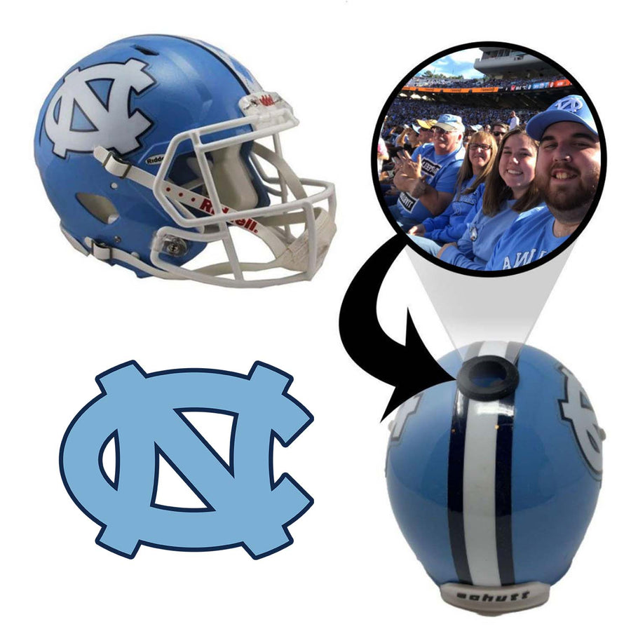 North Carolina Tar Heels College Football Collectible Mini Helmet - Picture Inside - FanzPix