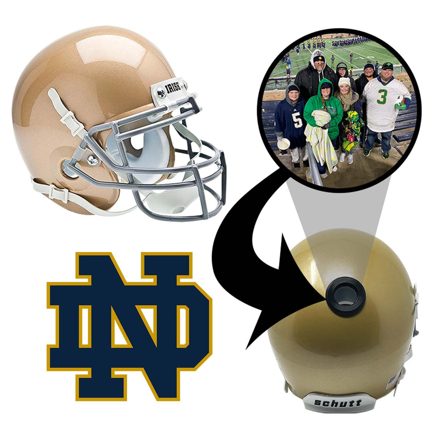 Notre Dame Fighting Irish College Football Collectible Mini Helmet - Picture Inside - FanzPix