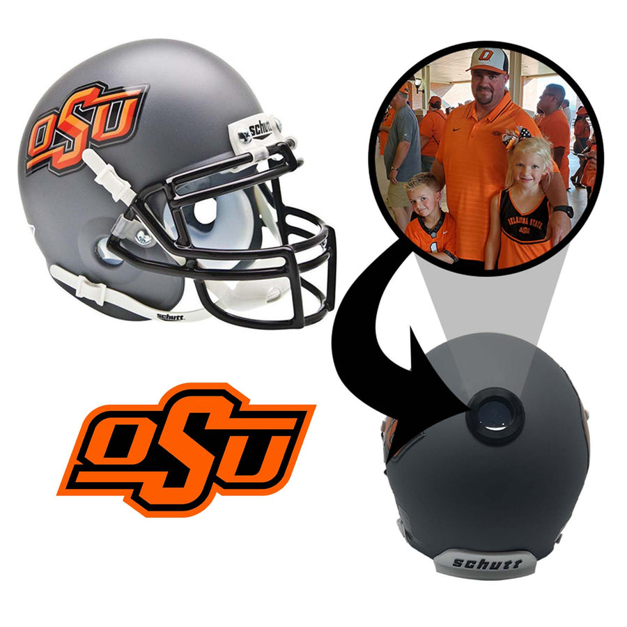 Oklahoma State Cowboys College Football Collectible Mini Helmet - Picture Inside - FanzPix