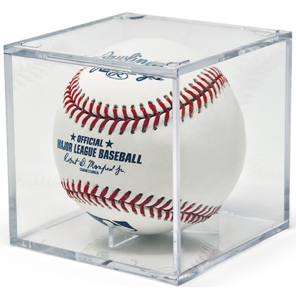 Baseball Display Case with Cradle Base