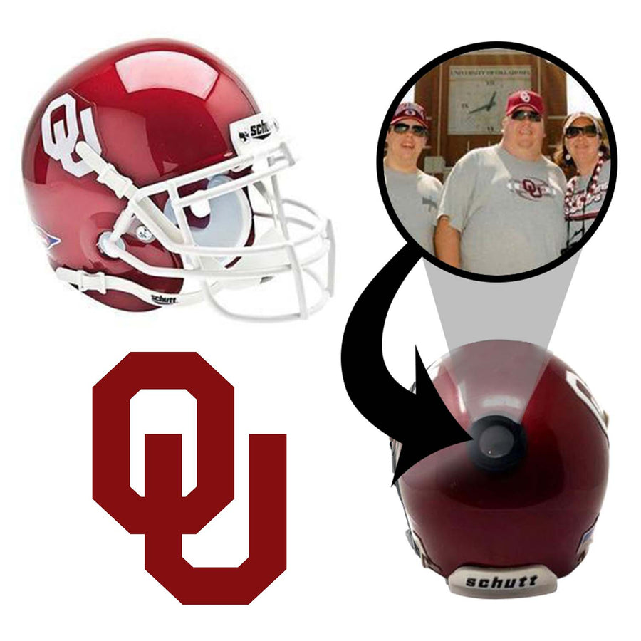 Oklahoma Sooners College Football Collectible Mini Helmet - Picture Inside - FanzPix