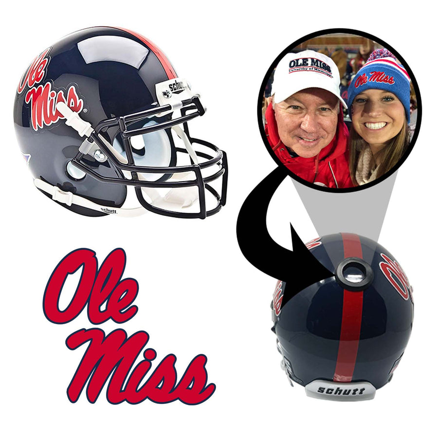 Ole Miss Rebels College Football Collectible Mini Helmet - Picture Inside - FanzPix
