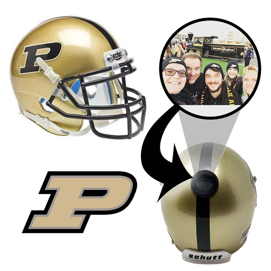 Purdue Boilermakers College Football Collectible Mini Helmet - Picture Inside - FanzPix