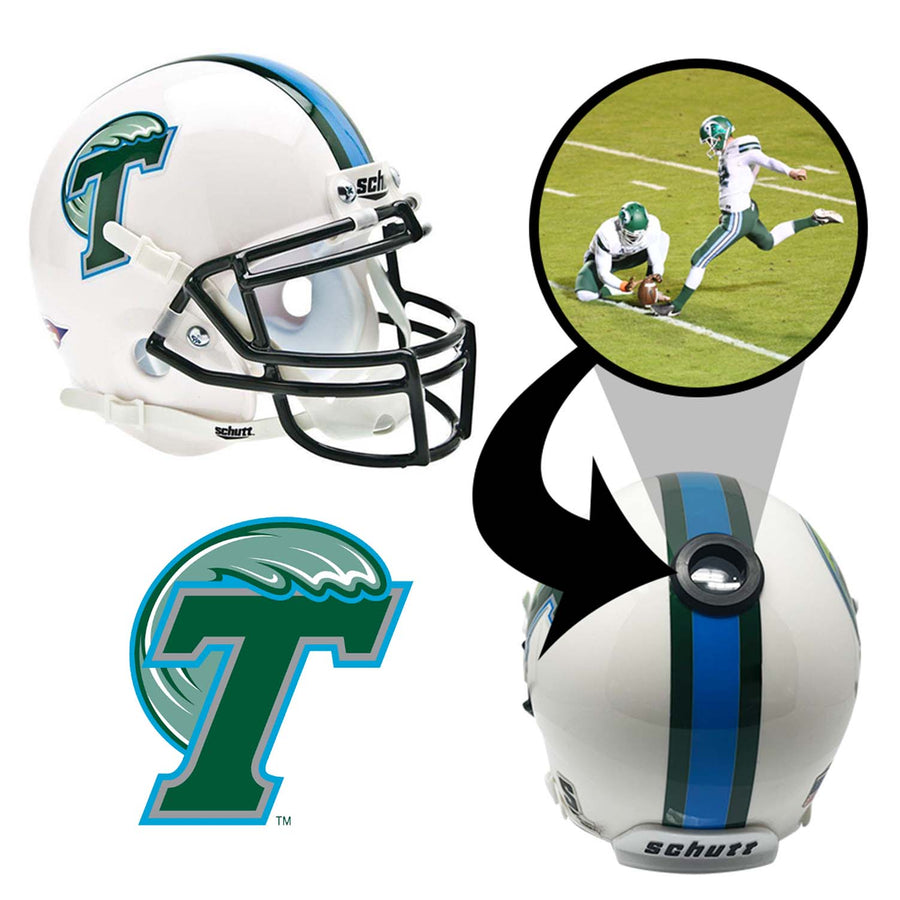 Tulane Green Wave College Football Collectible Mini Helmet - Picture Inside - FanzPix