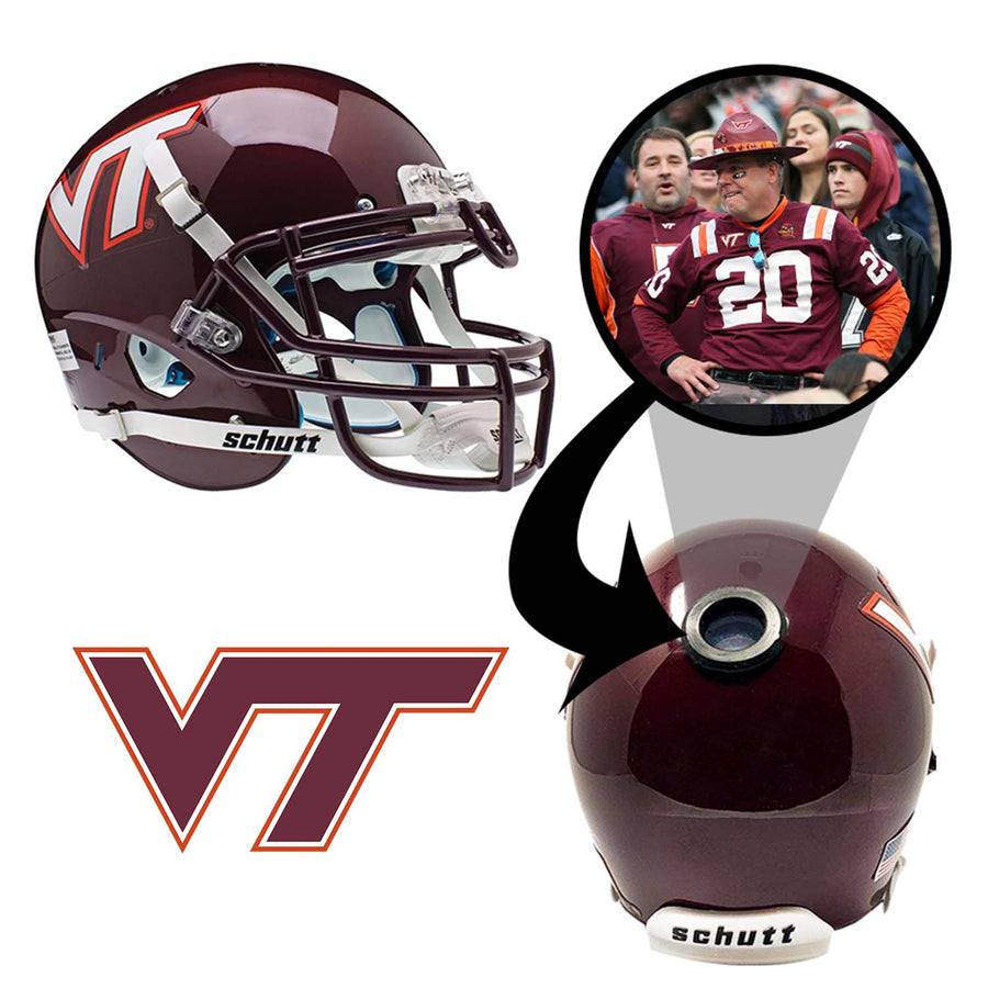 Virginia Tech Hokies College Football Collectible Mini Helmet - Picture Inside - FanzPix