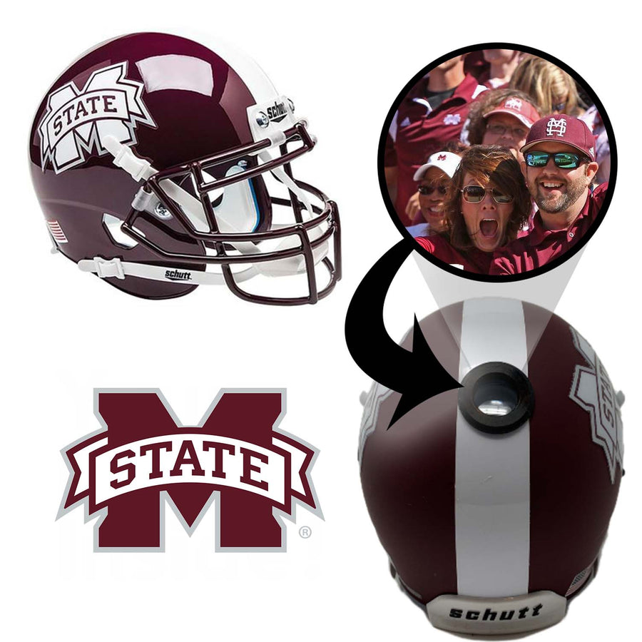 MSU Bulldogs College Football Collectible Mini Helmet - Picture Inside - FanzPix
