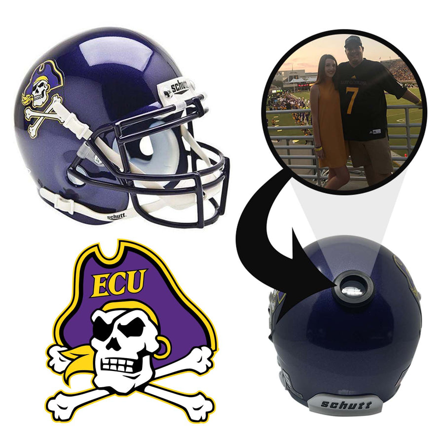 East Carolina Pirates College Football Collectible Mini Helmet - Picture Inside - FanzPix