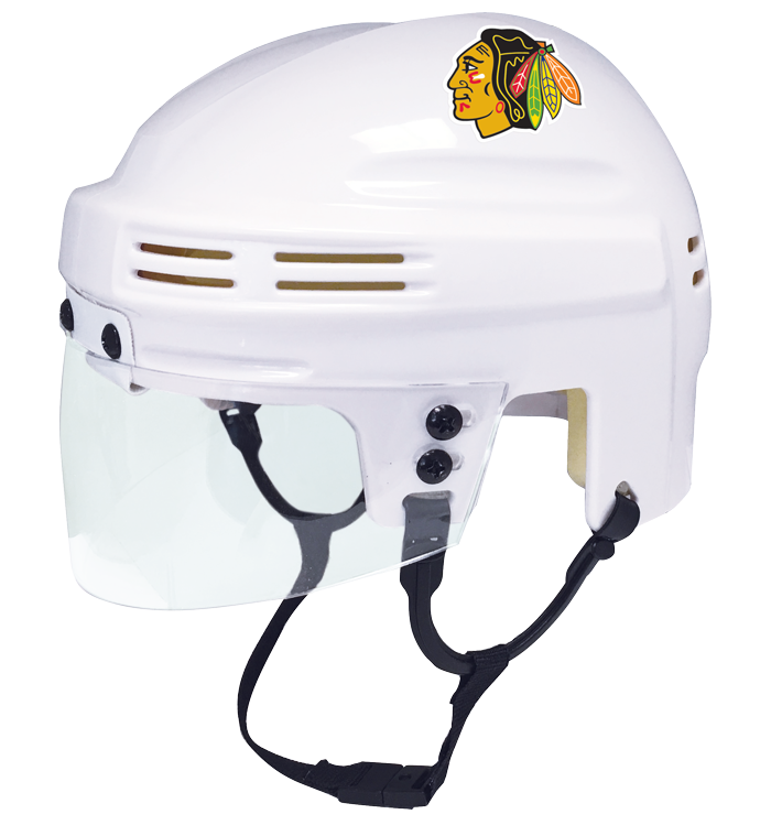 Chicago Blackhawks - NHL Collectible Mini Helmet - Picture Inside - FanzPix
