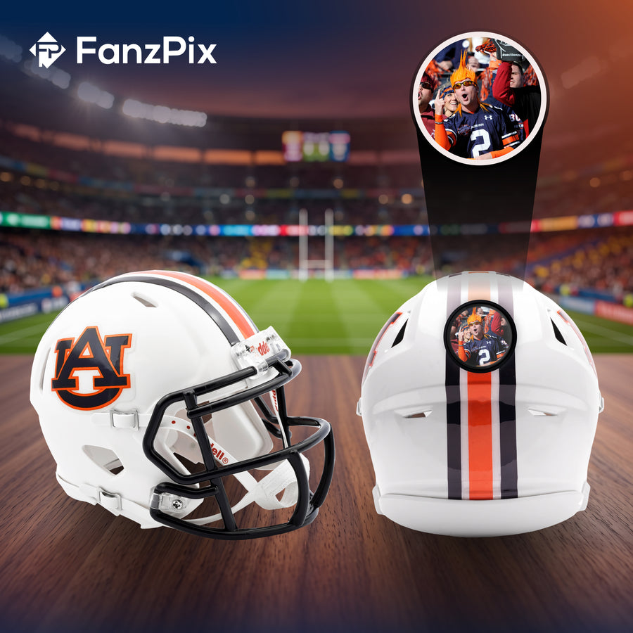 Auburn Tigers College Football Collectible Mini Helmet - Picture Inside - FanzPix