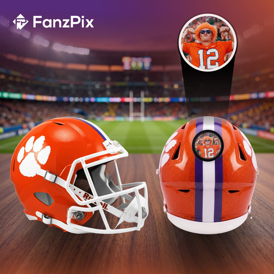 Clemson Tigers College Football Collectible Mini Helmet - Picture Inside - FanzPix