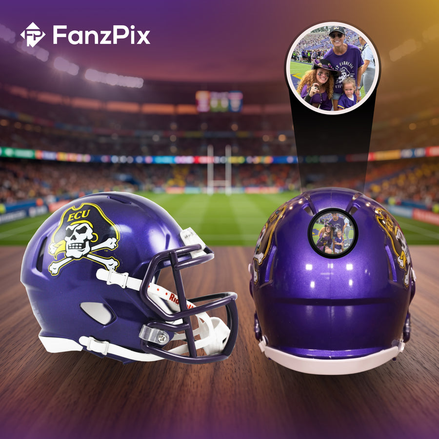 East Carolina Pirates College Football Collectible Mini Helmet - Picture Inside - FanzPix