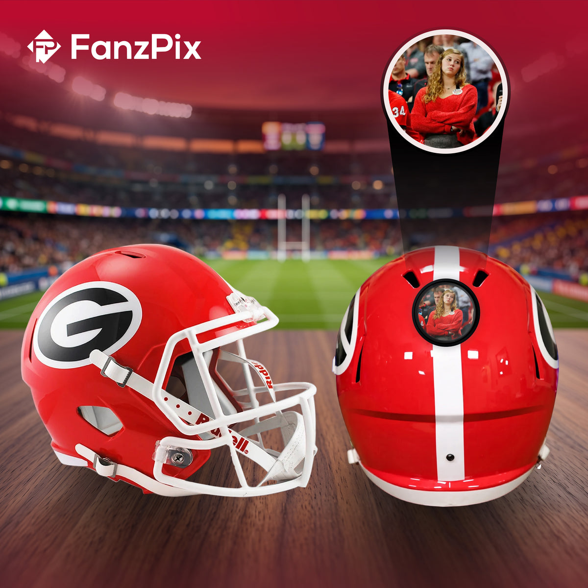 Georgia Bulldogs College Football Collectible Mini Helmet - Picture Inside
