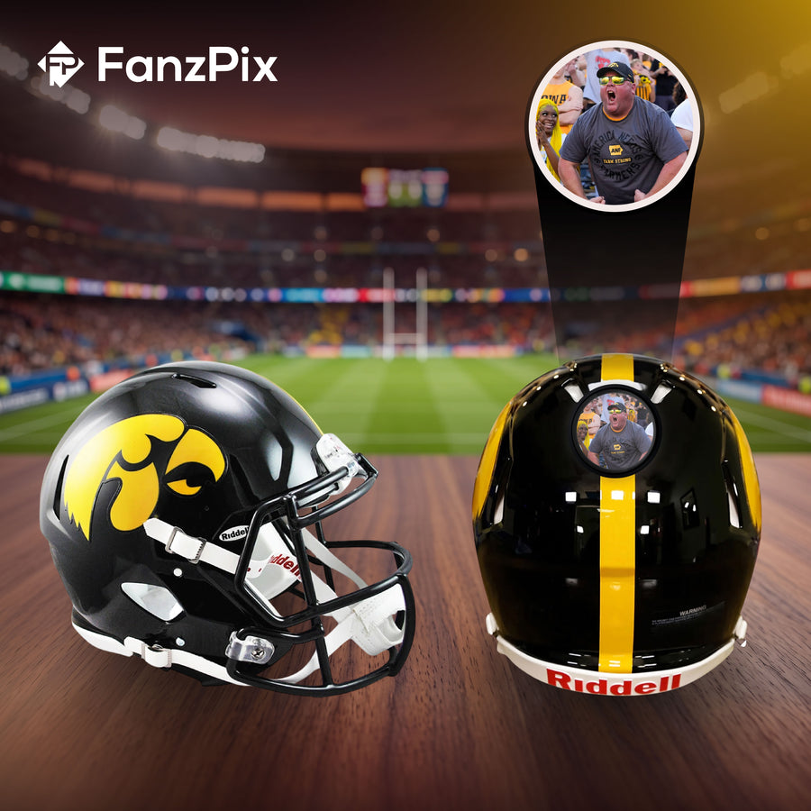 Iowa Hawkeyes College Football Collectible Mini Helmet - Picture Inside - FanzPix
