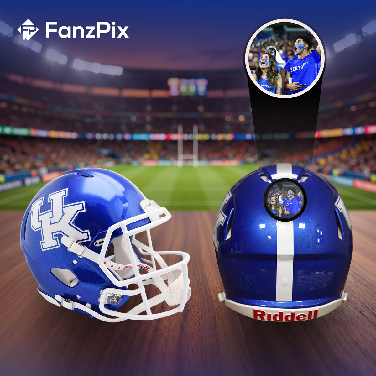 Kentucky Wildcats College Football Collectible Mini Helmet - Picture Inside
