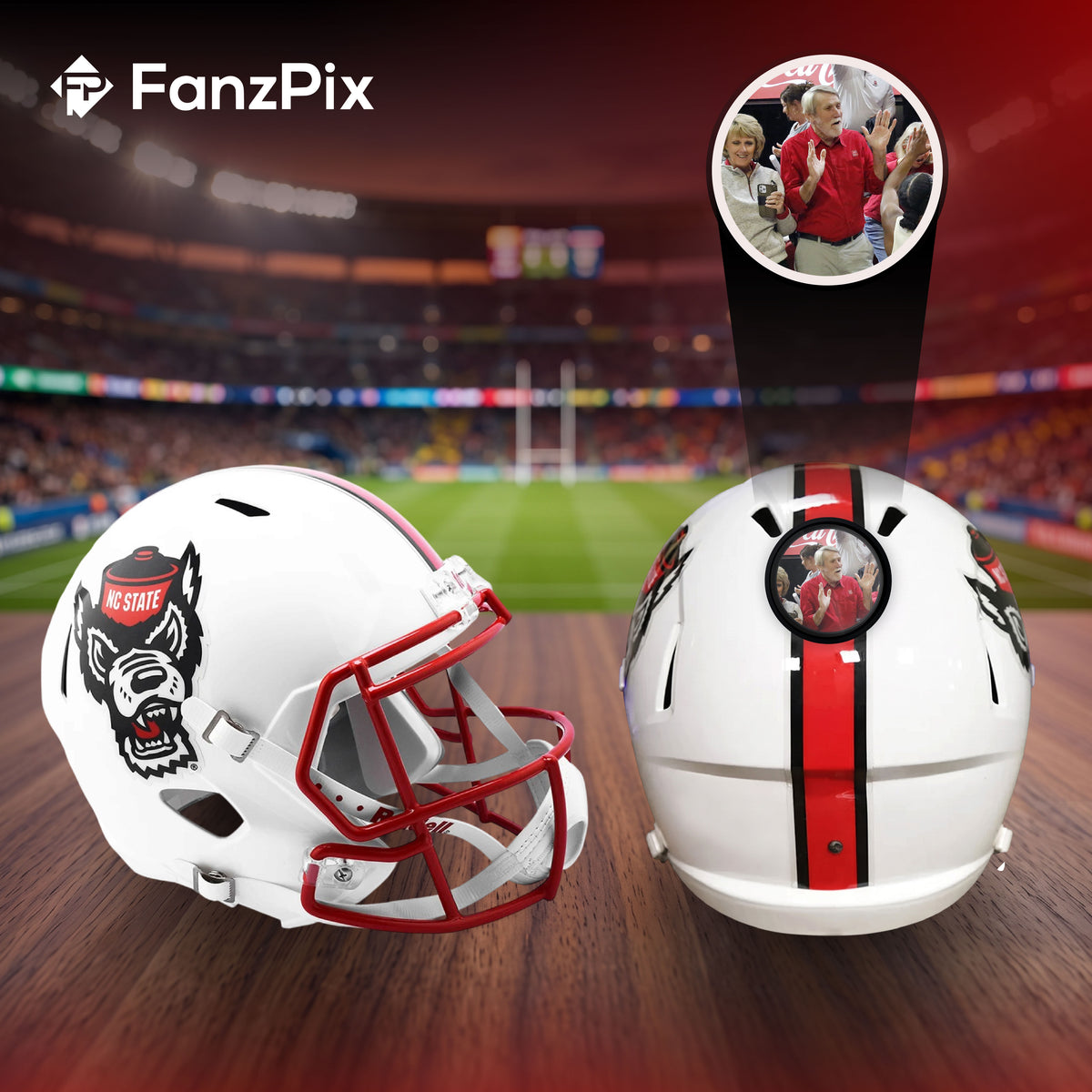 NC State Wolfpack College Football Collectible Mini Helmet - Picture Inside