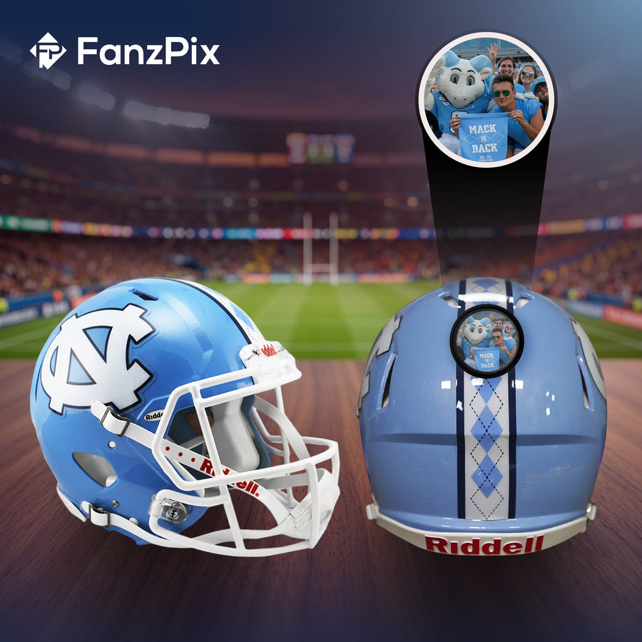 North Carolina Tar Heels College Football Collectible Mini Helmet - Picture Inside - FanzPix