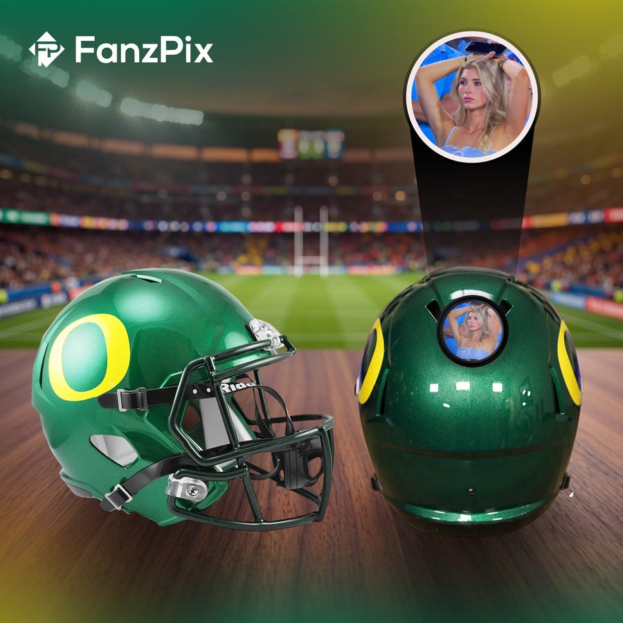 Oregon Ducks College Football Collectible Mini Helmet - Picture Inside - FanzPix
