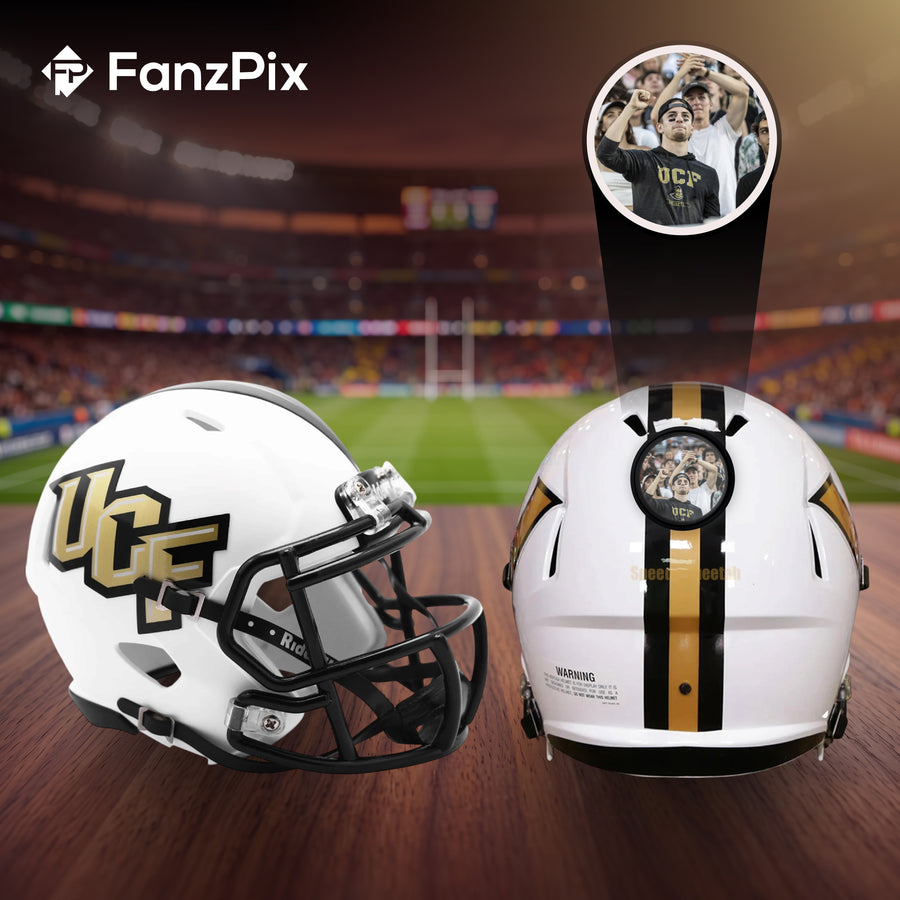 UCF Knights College Football Collectible Mini Helmet - Picture Inside - FanzPix