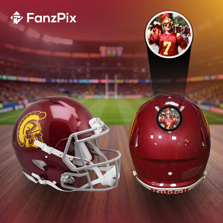 USC Trojans College Football Collectible Mini Helmet - Picture Inside - FanzPix