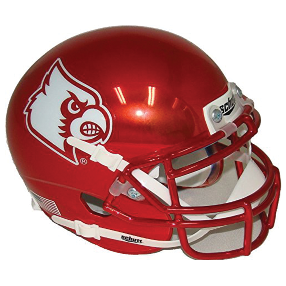 Louisville Cardinals College Football Collectible Schutt Mini Helmet - Picture Inside - FANZ Collectibles - Fanz Collectibles