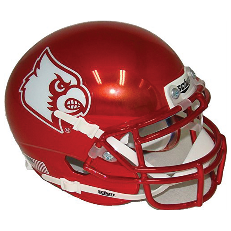 Louisville Cardinals College Football Collectible Schutt Mini Helmet - Picture Inside - FANZ Collectibles - Fanz Collectibles