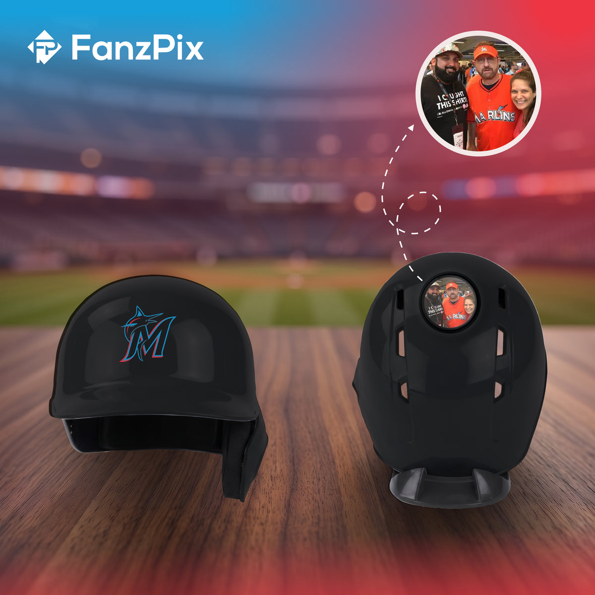 Miami Marlins MLB Collectible Mini Batting Helmet