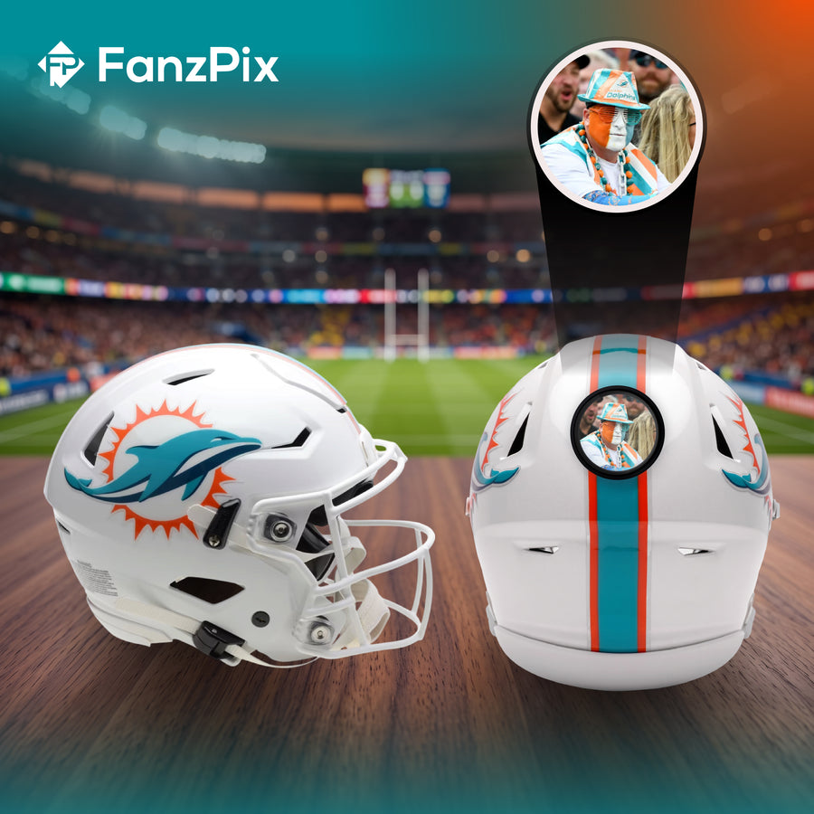 Miami Dolphins NFL Mini Helmet - Picture Inside