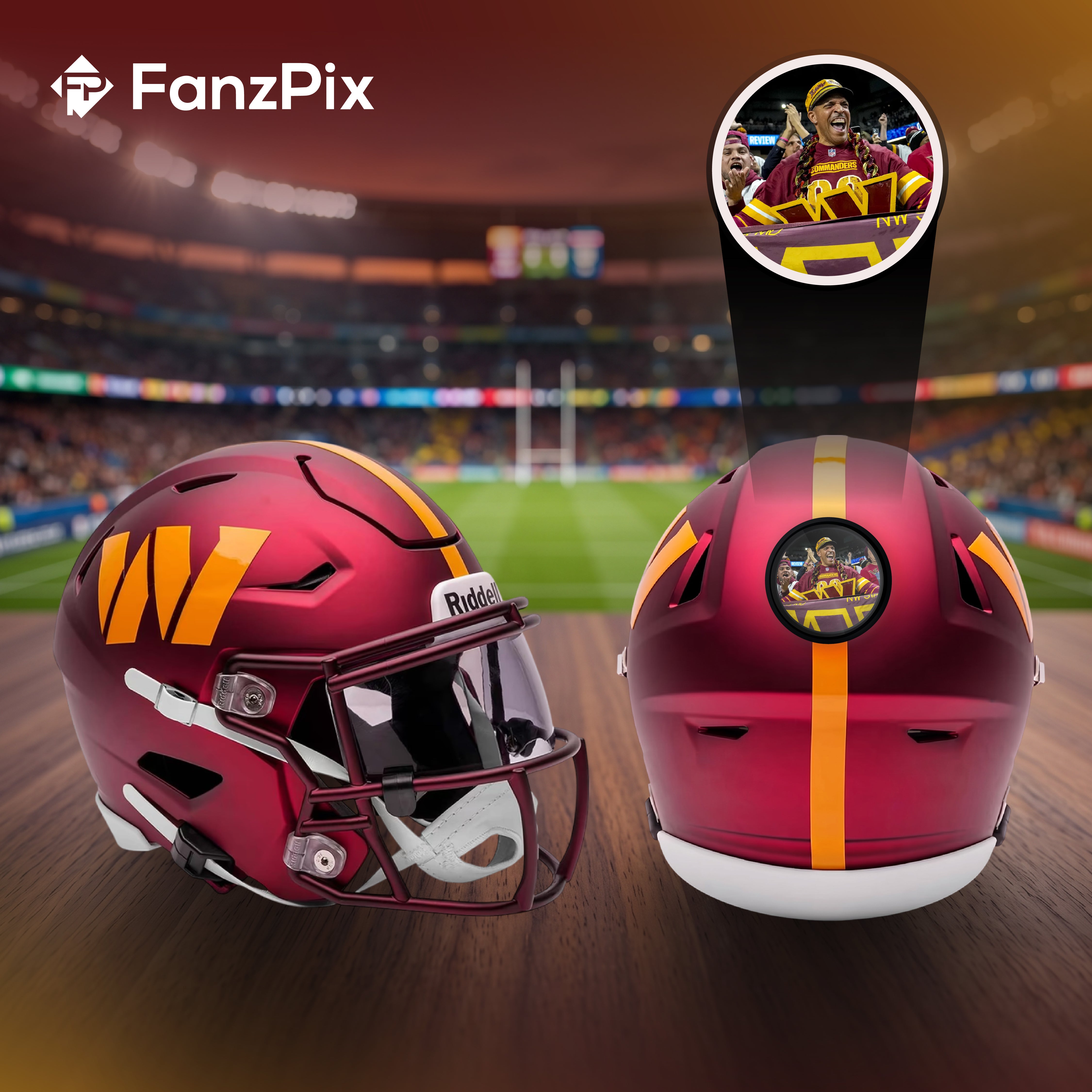 Washington Commanders Personalized Mini Football Helmet | FanzPix