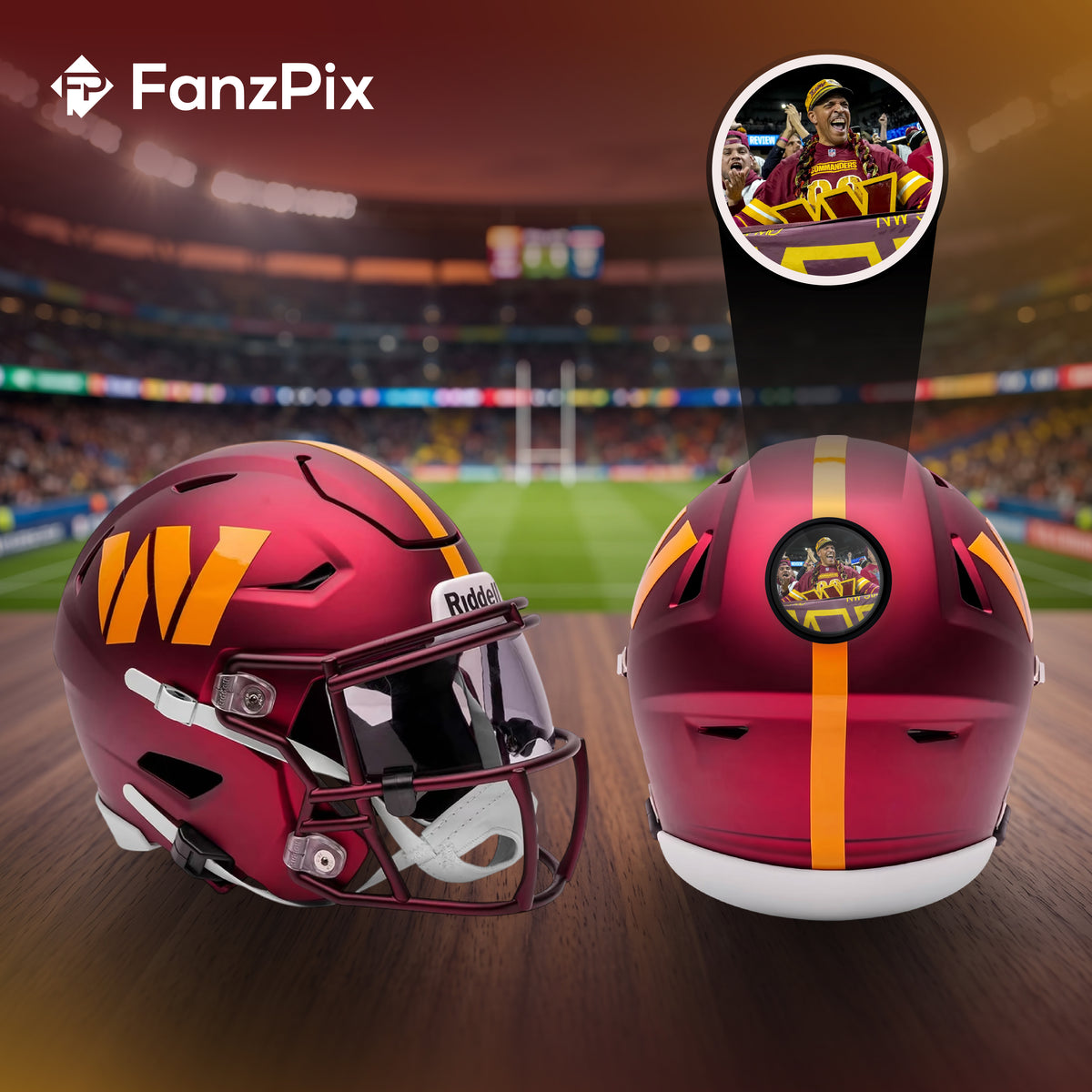 Washington Commanders NFL Mini Helmet - Picture Inside