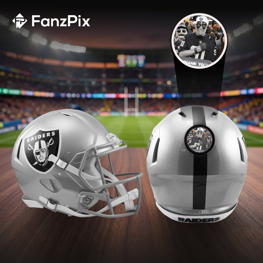 Las Vegas Raiders NFL Mini Helmet - Picture Inside