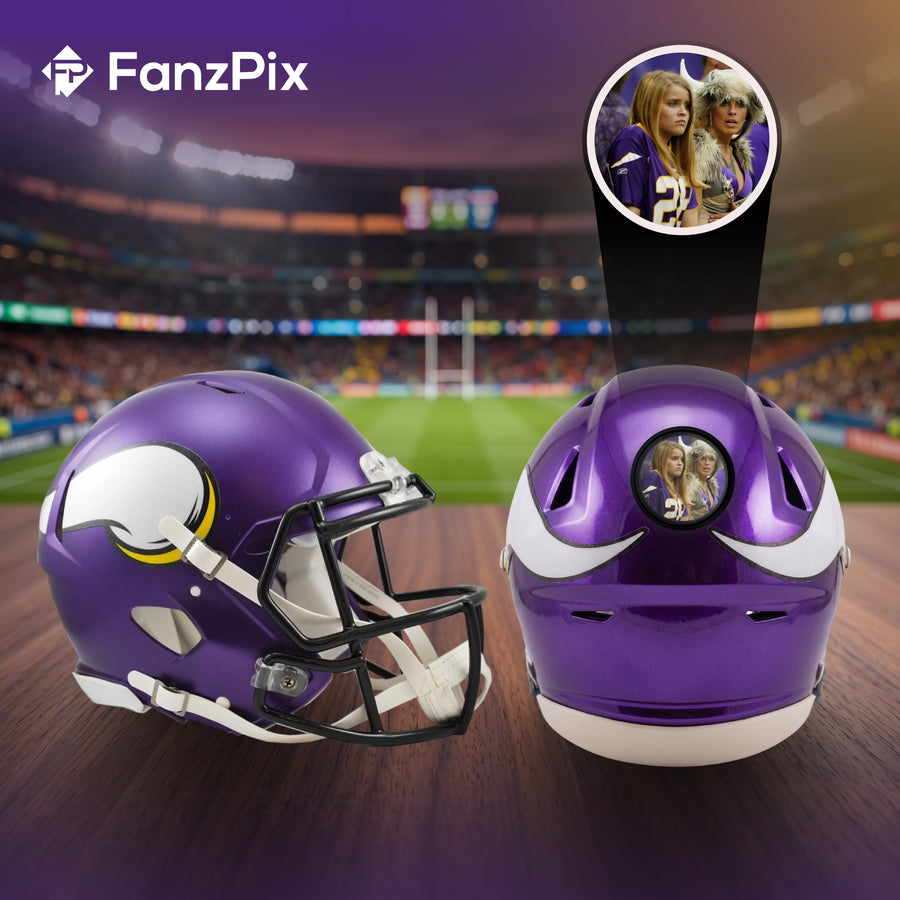 Minnesota Vikings NFL Mini Helmet - Picture Inside