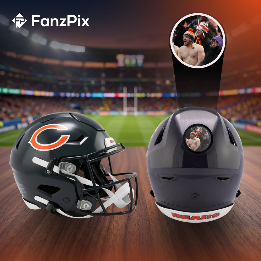 Chicago Bears NFL Mini Helmet - Picture Inside