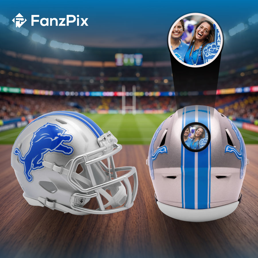 Detroit Lions NFL Mini Helmet - Picture Inside
