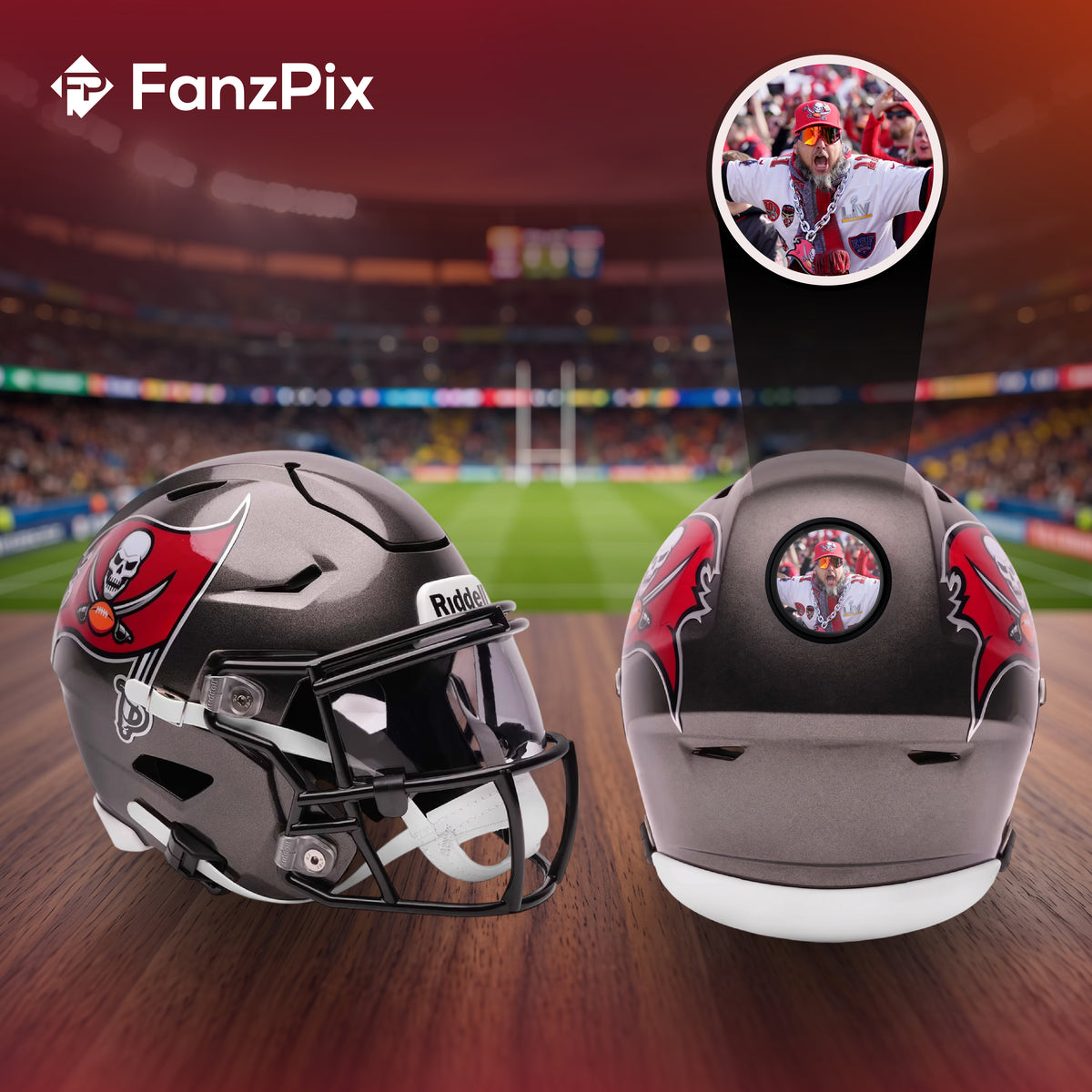 Tampa Bay Buccaneers NFL Mini Helmet - Picture Inside