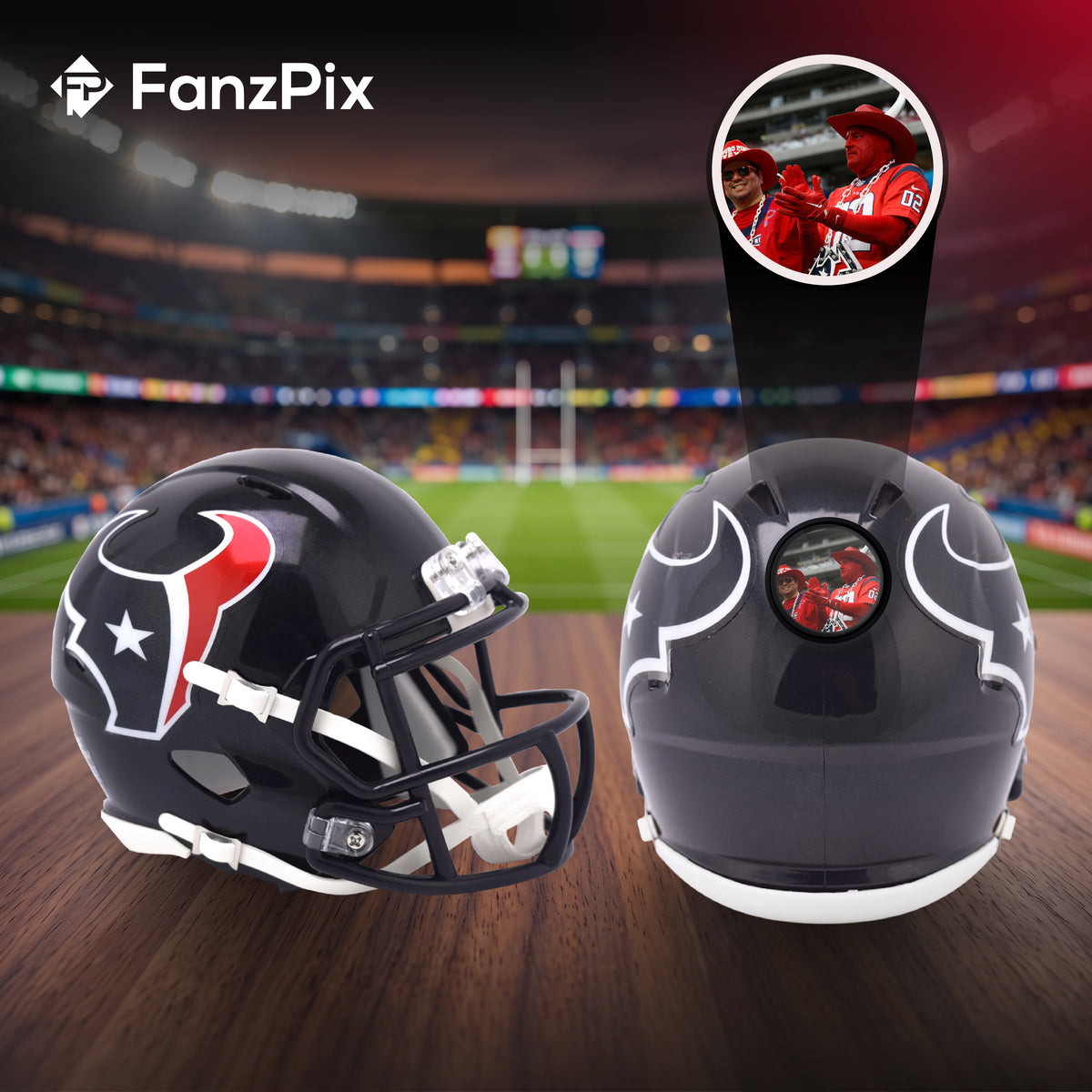 Houston Texans NFL Mini Helmet - Picture Inside