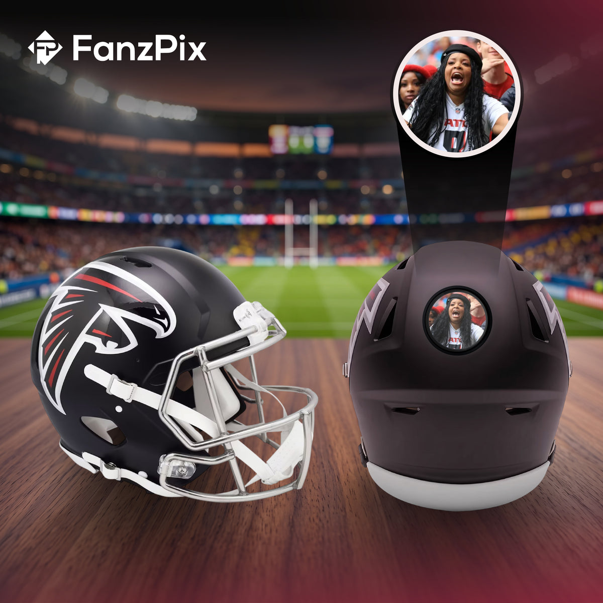 Atlanta Falcons NFL Mini Helmet - Picture Inside