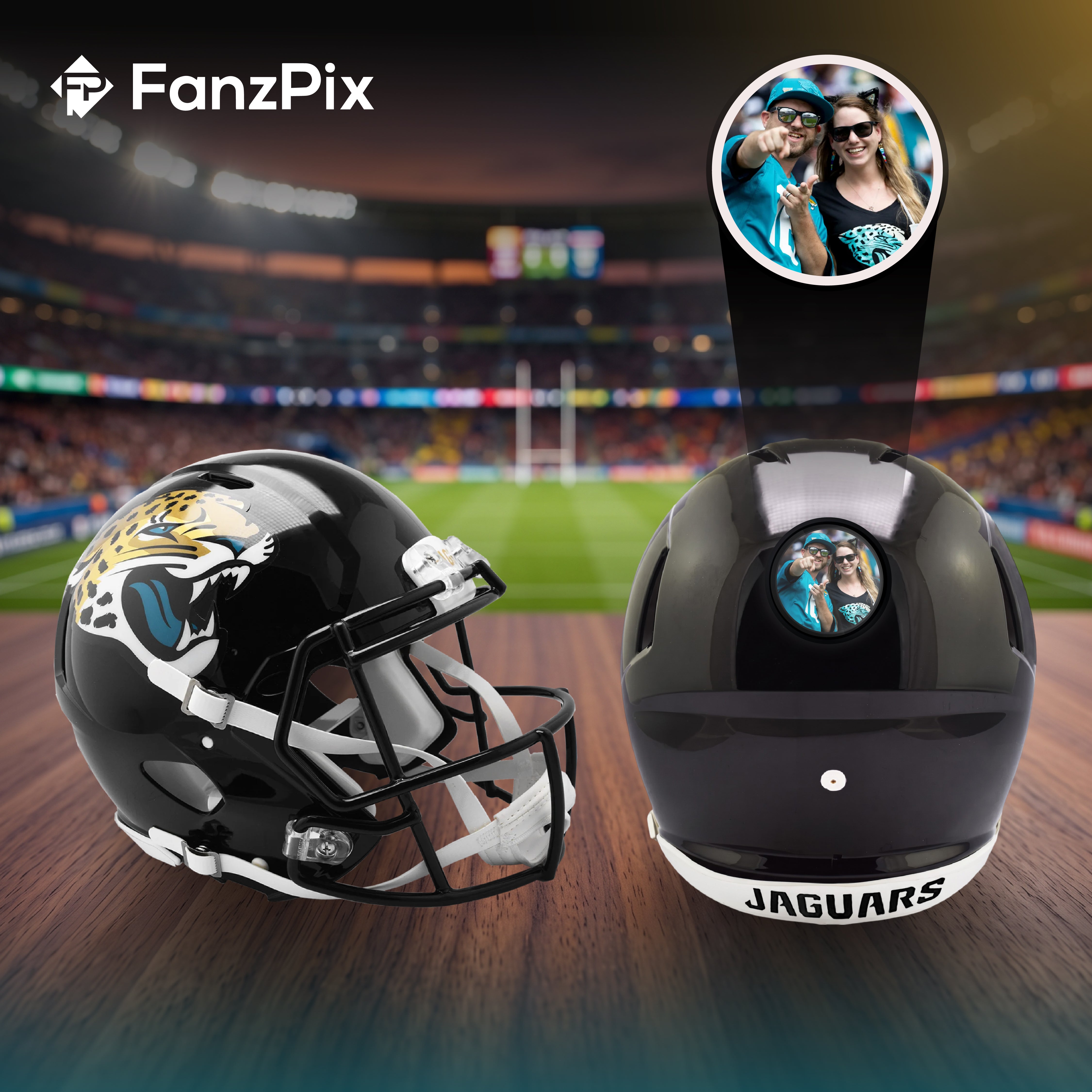 Jacksonville Jaguars Personalized Mini Football Helmet | FanzPix