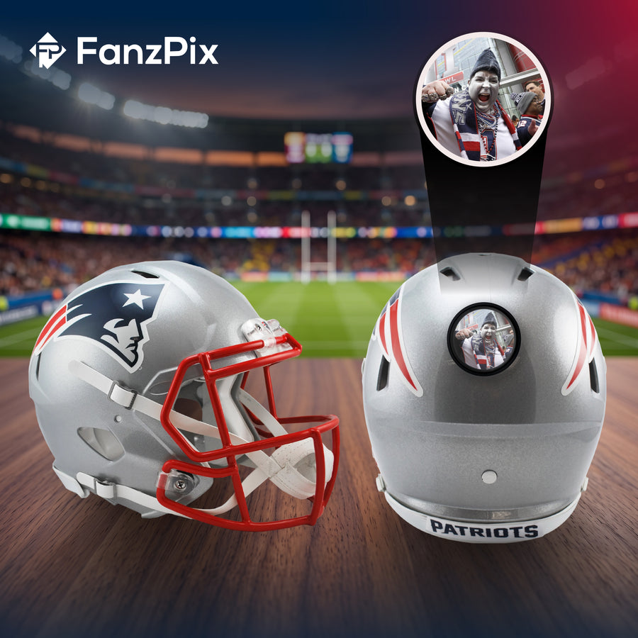 New England Patriots NFL Mini Helmet - Picture Inside
