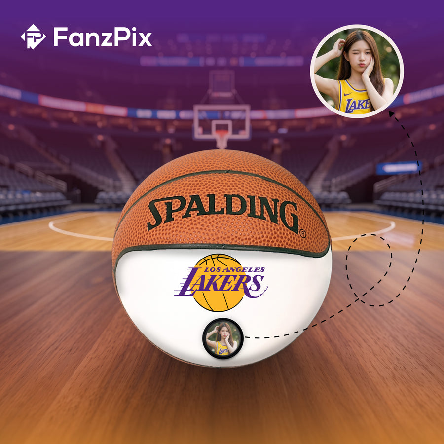 Lakers NBA Collectible Miniature Basketball - Picture Inside
