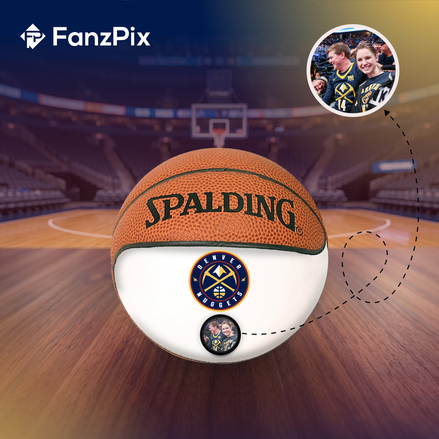 Nuggets NBA Collectible Miniature Basketball - Picture Inside