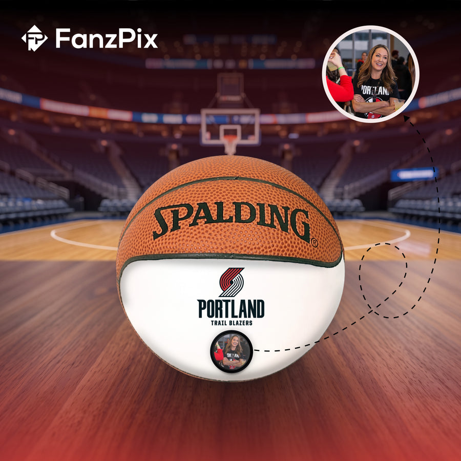 Trailblazers NBA Collectible Miniature Basketball - Picture Inside