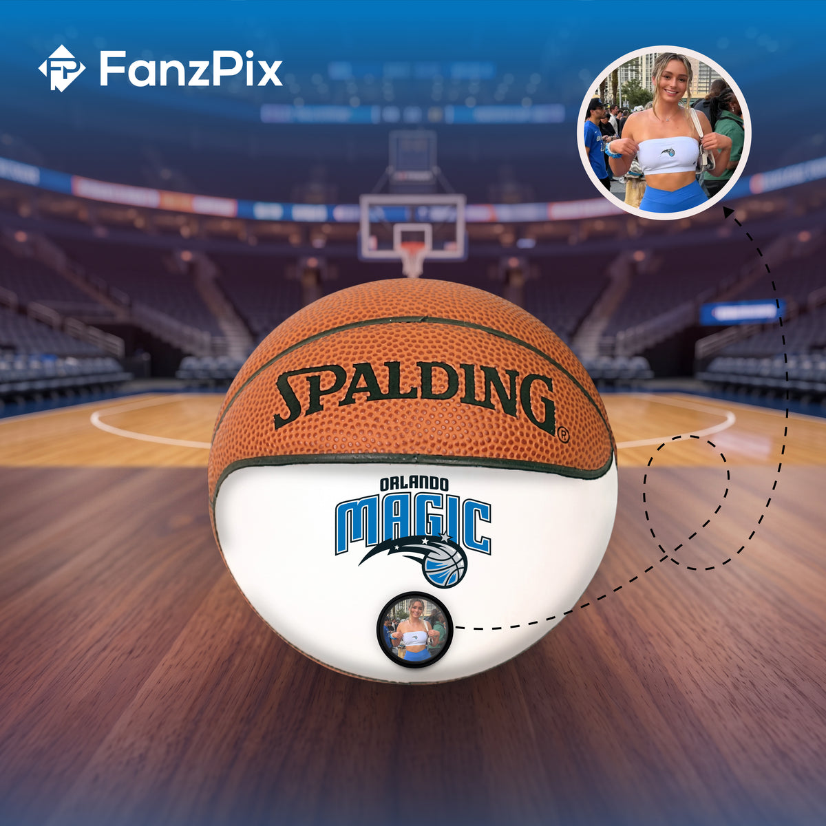 Magic NBA Collectible Miniature Basketball - Picture Inside
