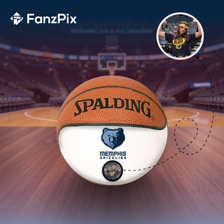 Grizzlies NBA Collectible Miniature Basketball - Picture Inside