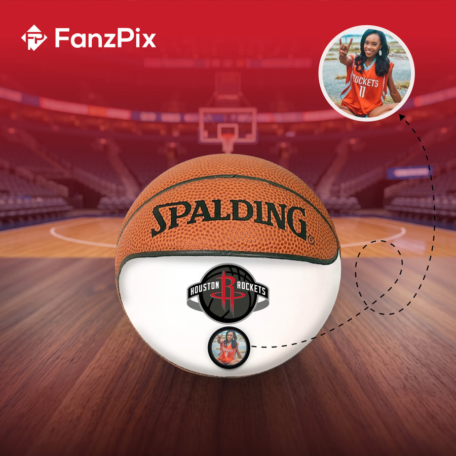 Rockets NBA Collectible Miniature Basketball - Picture Inside