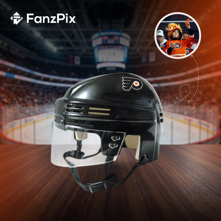 Philadelphia Flyers - NHL Collectible Mini Helmet - Picture Inside - FanzPix