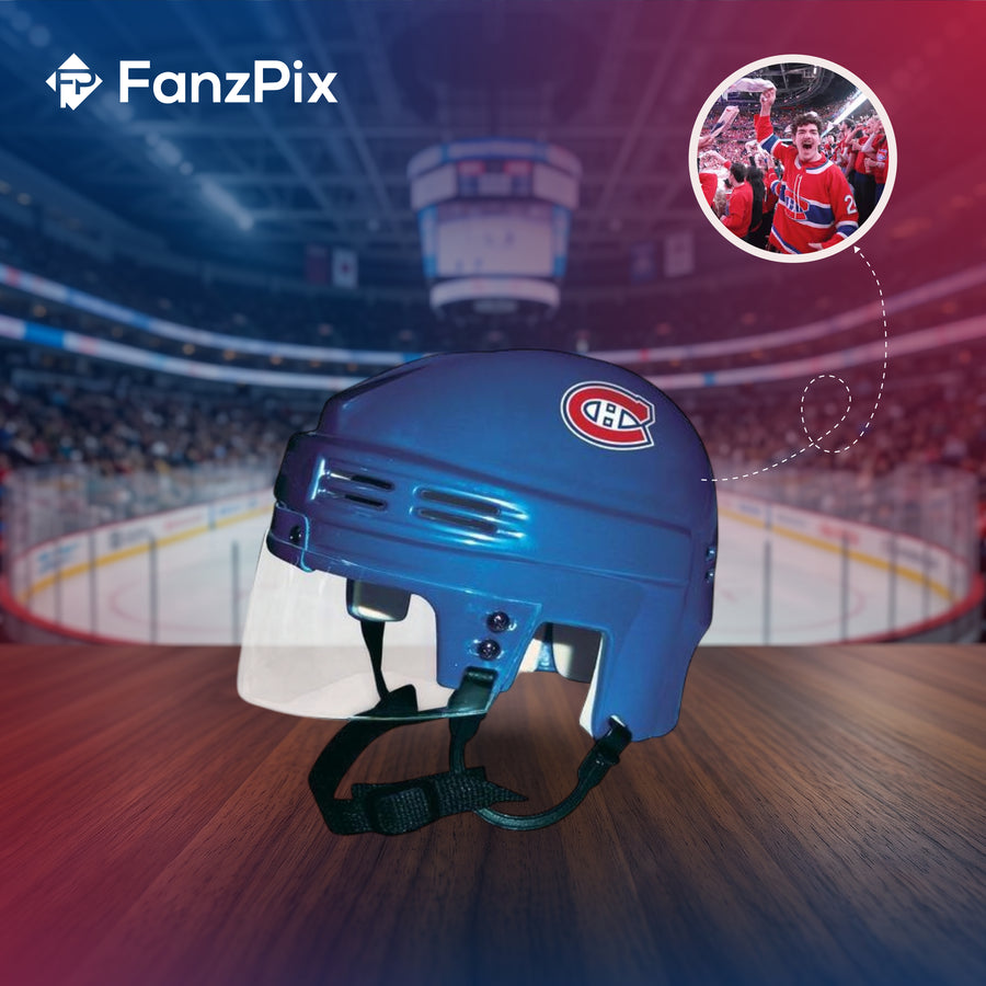 Montreal Canadiens - NHL Collectible Mini Helmet - Picture Inside - FanzPix