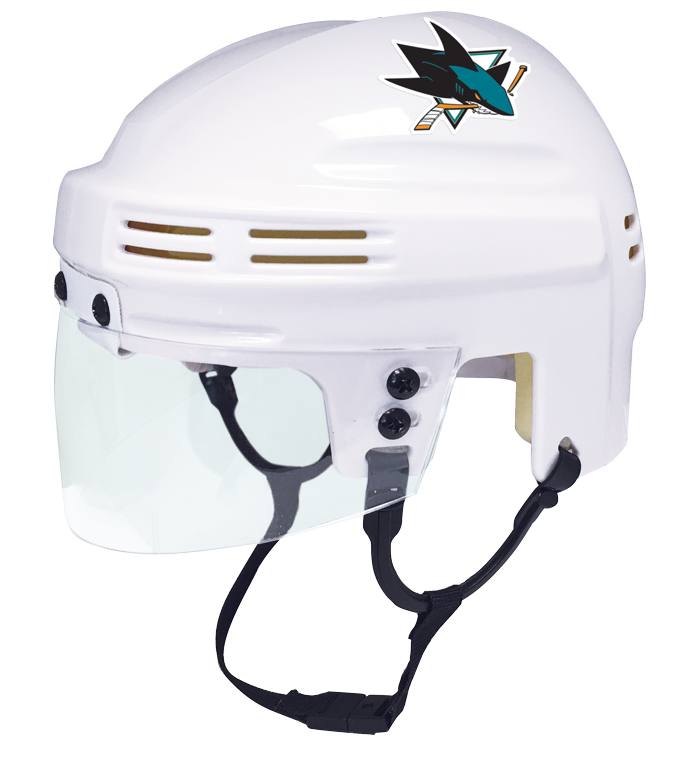 San Jose Sharks - NHL Collectible Mini Helmet - Picture Inside - FanzPix